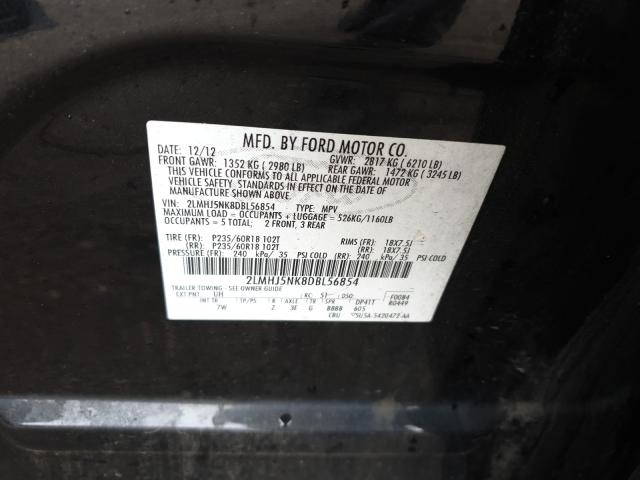 2013 LINCOLN MKT 2LMHJ5NK8DBL56854