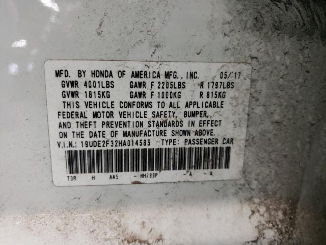 2017 ACURA ILX BASE W 19UDE2F32HA014585