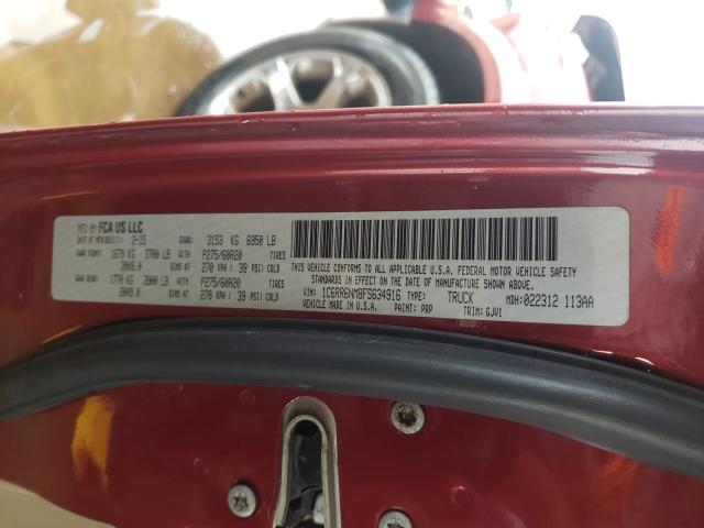 2015 RAM 1500 LARAM 1C6RR6NM8FS634916