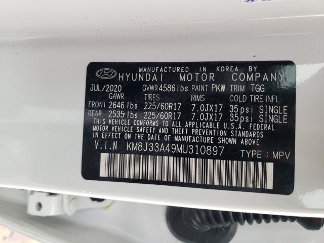 2021 HYUNDAI TUCSON LIM KM8J33A49MU310897