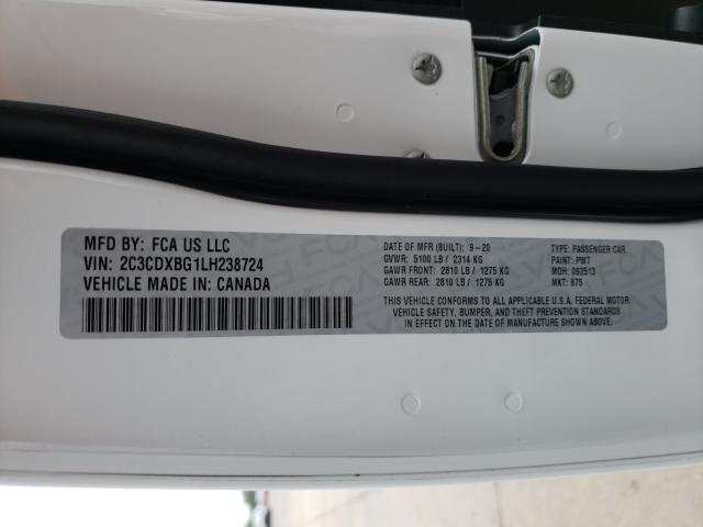 2020 DODGE CHARGER SX 2C3CDXBG1LH238724