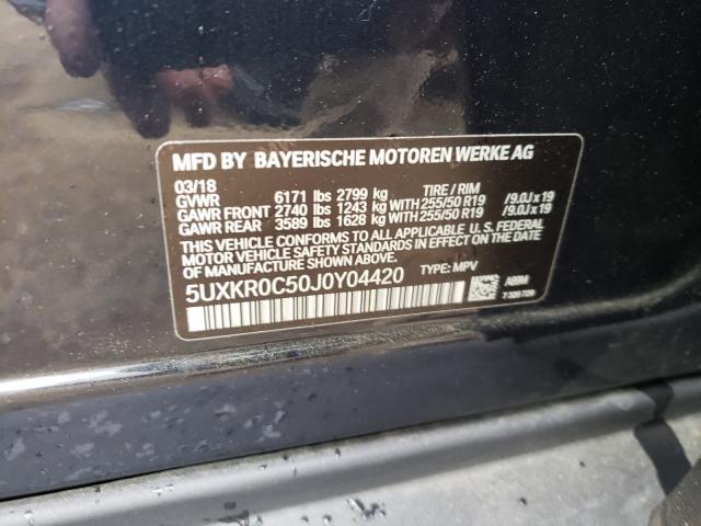 2018 BMW X5 XDRIVE3 5UXKR0C50J0Y04420