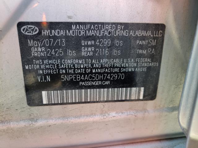 2013 HYUNDAI SONATA GLS 5NPEB4AC5DH742970