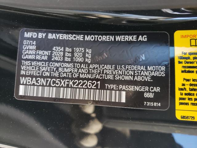 2015 BMW 428 I WBA3N7C5XFK222621