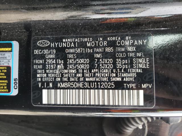 2020 HYUNDAI PALISADE L KM8R5DHE3LU112025