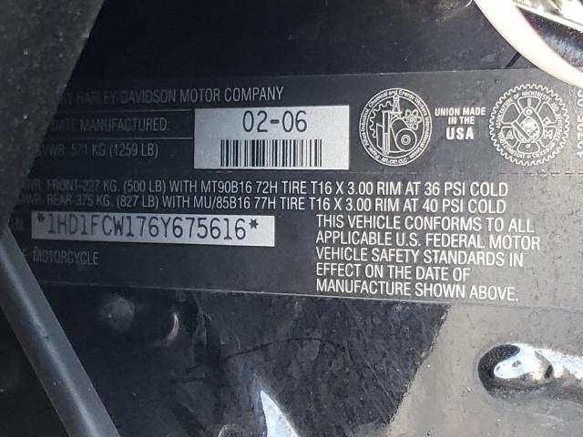 2006 HARLEY-DAVIDSON FLHTCUI 1HD1FCW176Y675616