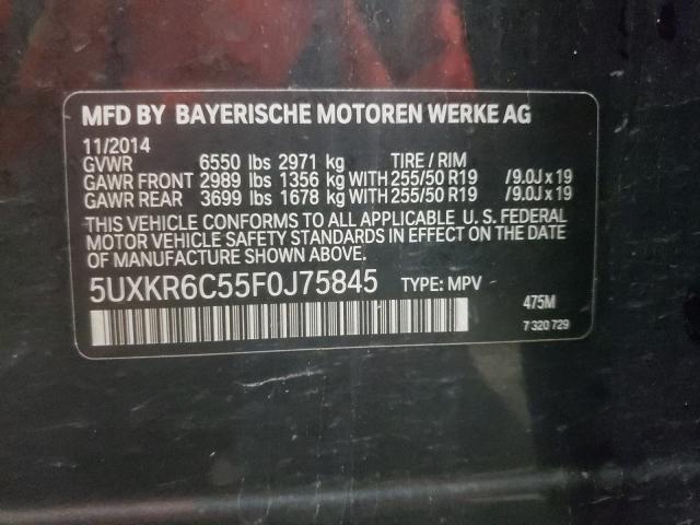 2015 BMW X5 XDRIVE5 5UXKR6C55F0J75845