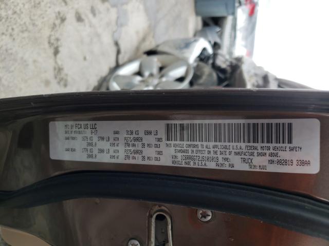 2018 RAM 1500 SLT 1C6RR6GT2JS101019