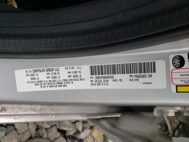 2011 DODGE AVENGER EX 1B3BD4FB0BN564252