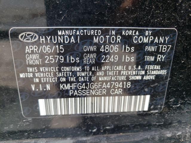 2015 HYUNDAI AZERA KMHFG4JG6FA479418