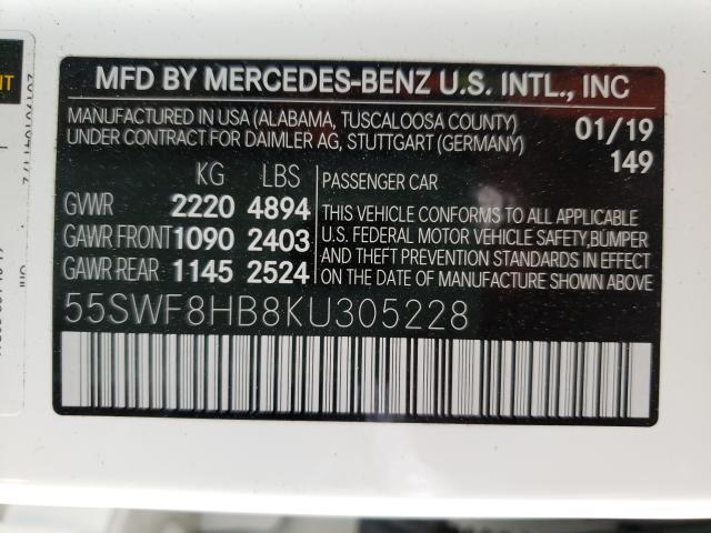 2019 MERCEDES-BENZ C 63 AMG-S 55SWF8HB8KU305228