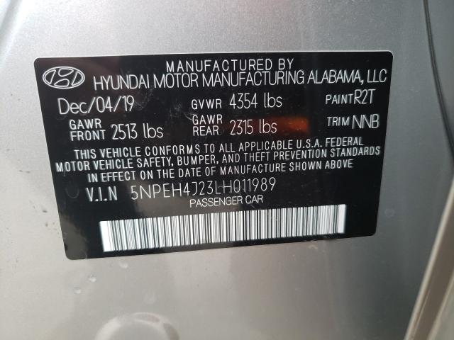 2020 HYUNDAI SONATA LIM 5NPEH4J23LH011989