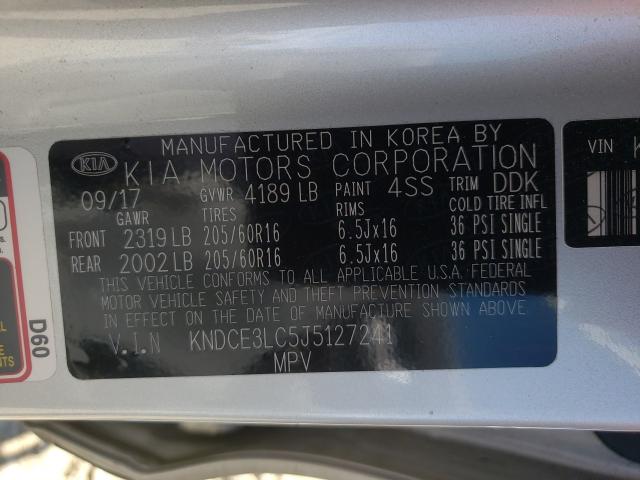 2018 KIA NIRO TOURI KNDCE3LC5J5127241