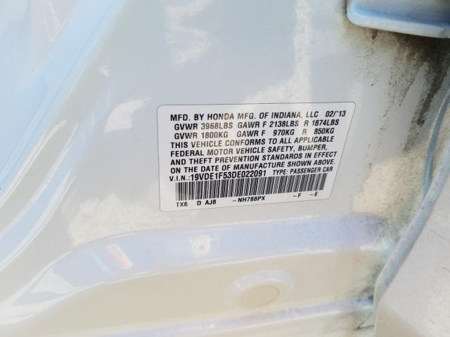2013 ACURA ILX 20 PRE 19VDE1F53DE022091