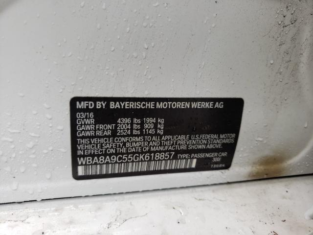 2016 BMW 320 I WBA8A9C55GK618857