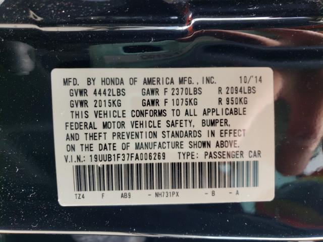 2015 ACURA TLX 19UUB1F37FA006269