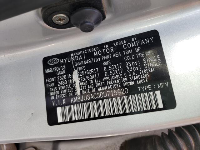 2013 HYUNDAI TUCSON GLS KM8JU3AC3DU715920