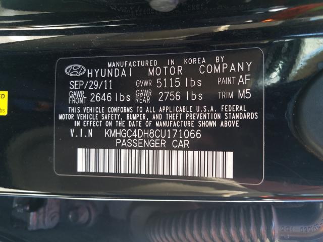 2012 HYUNDAI GENESIS 5. KMHGC4DH8CU171066