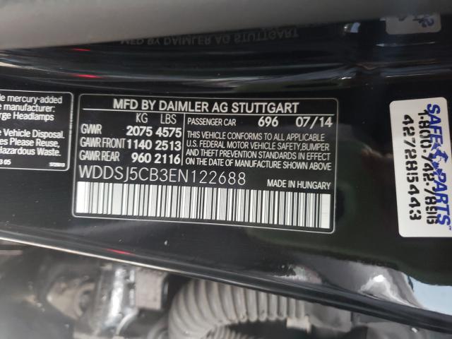 2014 MERCEDES-BENZ CLA 45 AMG WDDSJ5CB3EN122688