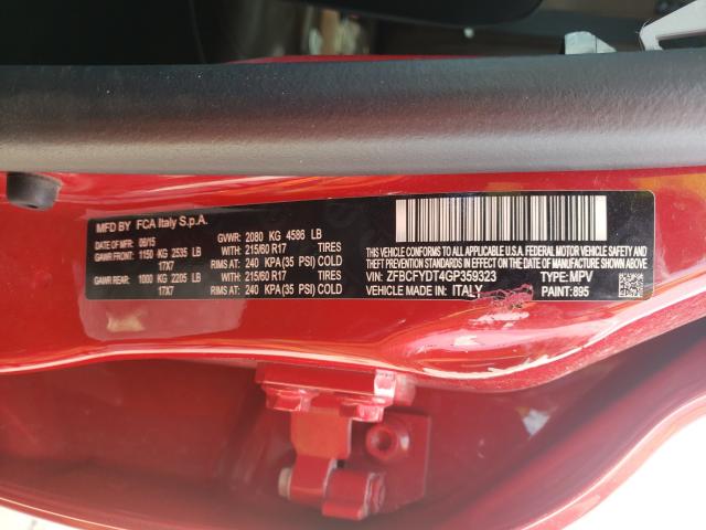 2016 FIAT 500X LOUNG ZFBCFYDT4GP359323