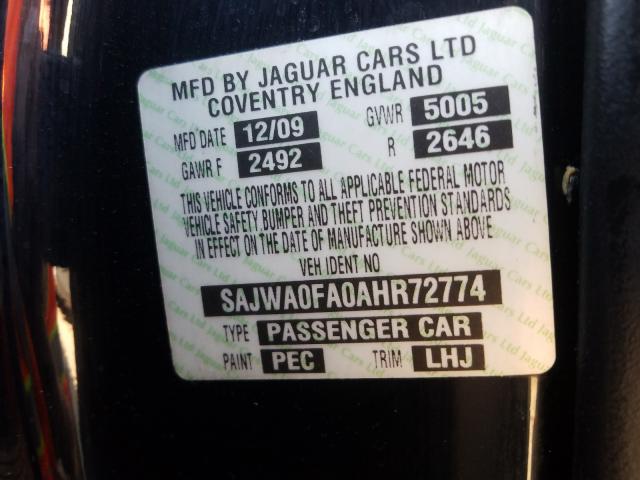 2010 JAGUAR XF LUXURY SAJWA0FA0AHR72774
