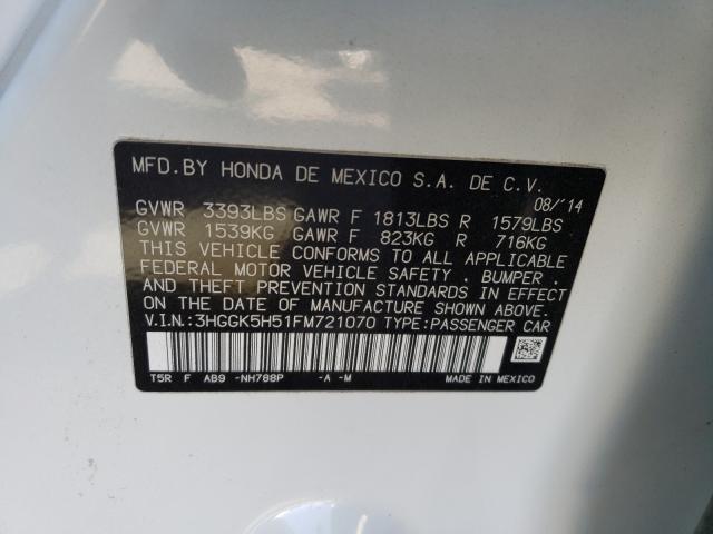 2015 HONDA FIT LX 3HGGK5H51FM721070