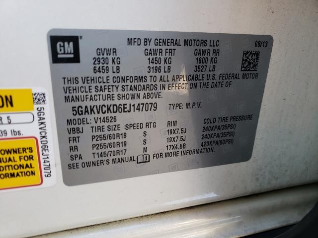 2014 BUICK ENCLAVE 5GAKVCKD6EJ147079
