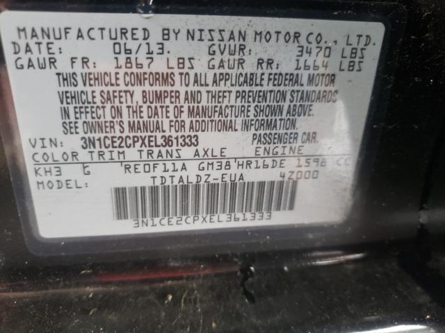 2014 NISSAN VERSA NOTE 3N1CE2CPXEL361333