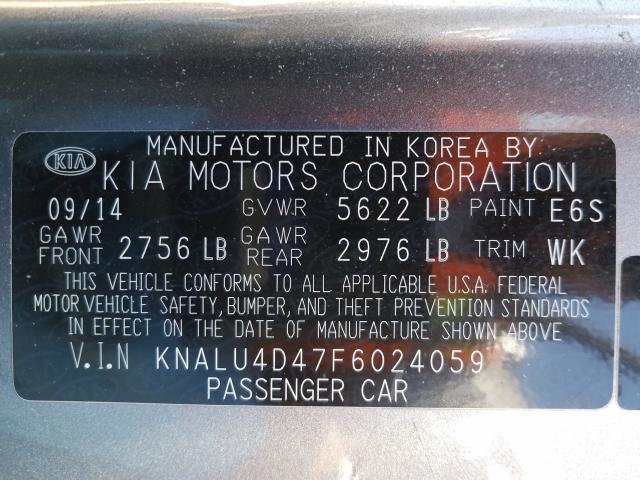 2015 KIA K900 KNALU4D47F6024059