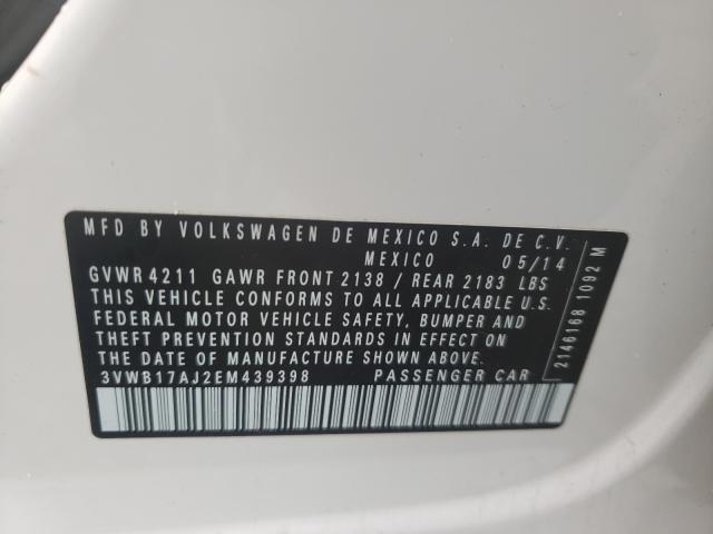 2014 VOLKSWAGEN JETTA SE 3VWB17AJ2EM439398