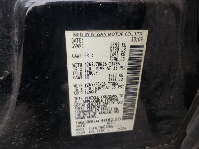 2010 NISSAN FRONTIER C 1N6AD0ER7AC408220