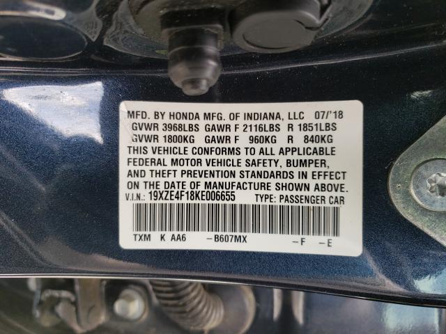 2019 HONDA INSIGHT LX 19XZE4F18KE006655