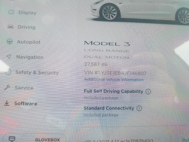 2018 TESLA MODEL 3 5YJ3E1EB4JF146807