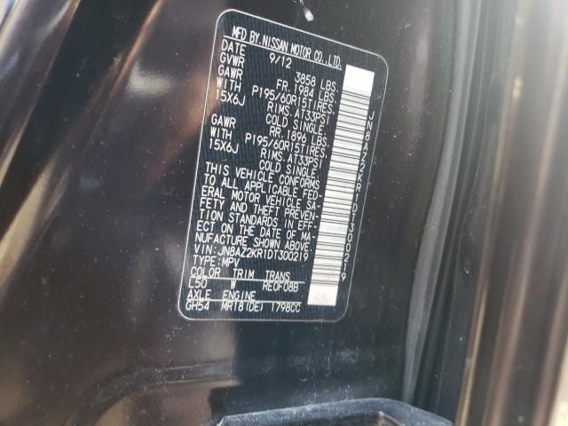 2013 NISSAN CUBE S JN8AZ2KR1DT300219