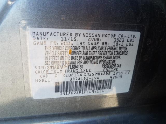 2015 NISSAN SENTRA S 3N1AB7AP1FL694151