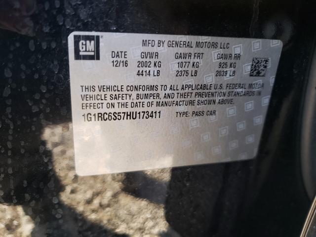 2017 CHEVROLET VOLT LT 1G1RC6S57HU173411