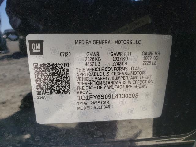 2020 CHEVROLET BOLT EV LT 1G1FY6S09L4130108