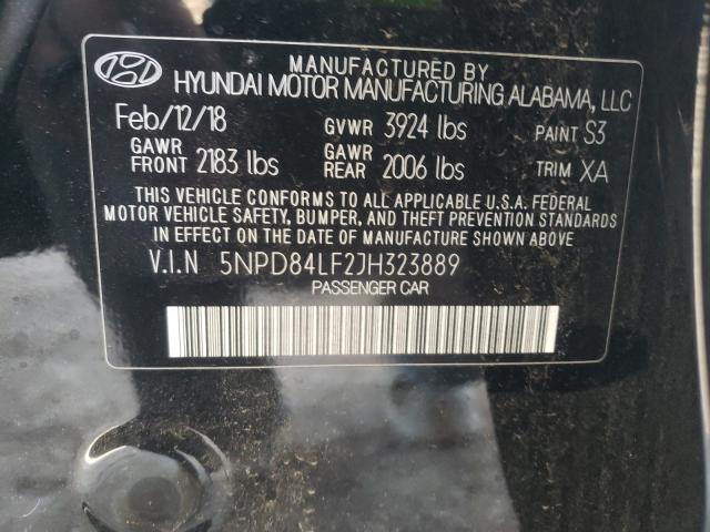 2018 HYUNDAI ELANTRA SE 5NPD84LF2JH323889