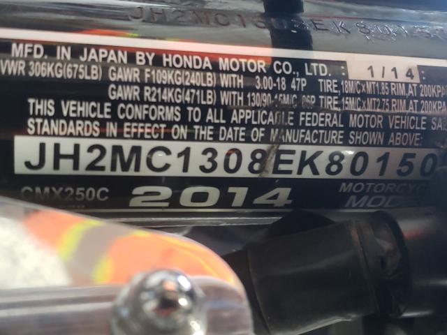 2014 HONDA CMX250 C JH2MC1308EK801501
