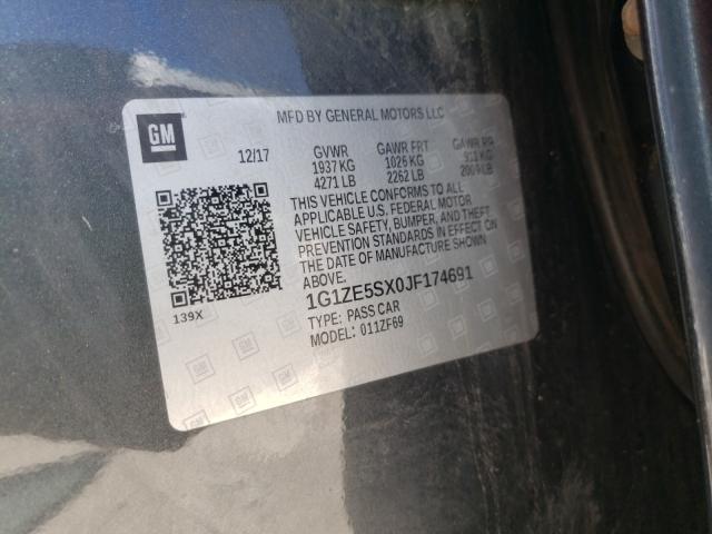 2018 CHEVROLET MALIBU PRE 1G1ZE5SX0JF174691