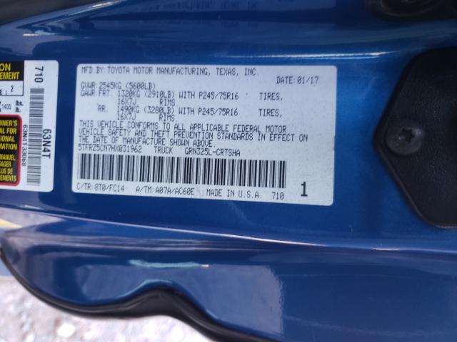 2017 TOYOTA TACOMA ACC 5TFRZ5CN7HX031962