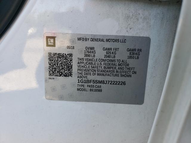 2018 CHEVROLET CRUZE PREM 1G1BF5SM8J7222226