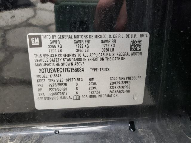 2015 GMC SIERRA K15 3GTU2WEC1FG156084