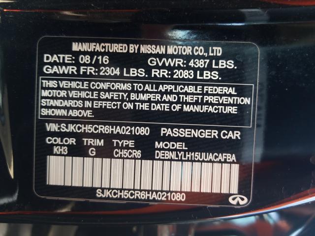 2017 INFINITI QX30 BASE SJKCH5CR6HA021080