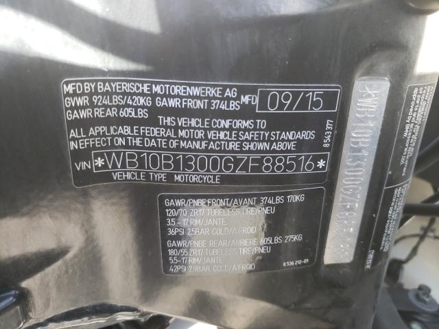 2016 BMW F800 GT WB10B1300GZF88516