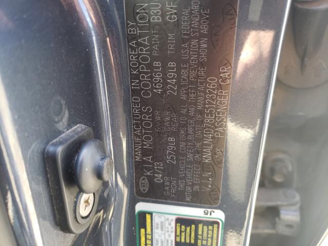 2014 KIA CADENZA PR KNALN4D78E5123260