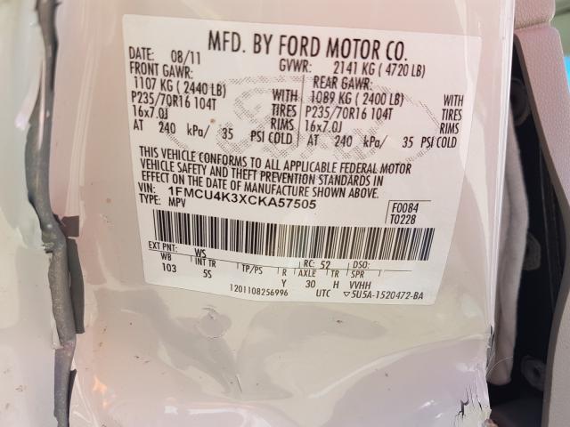 2012 FORD ESCAPE HYB 1FMCU4K3XCKA57505
