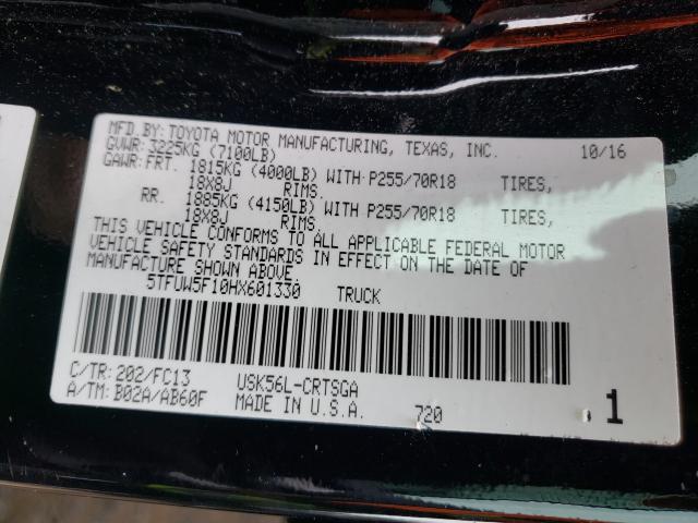 2017 TOYOTA TUNDRA DOU 5TFUW5F10HX601330