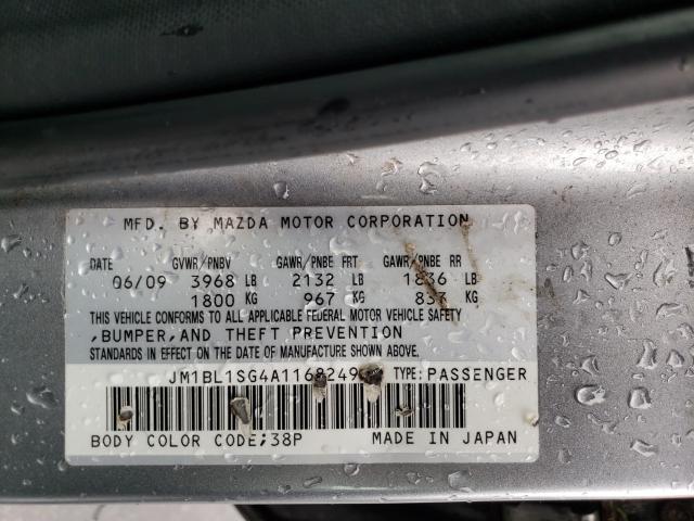 2010 MAZDA 3 I JM1BL1SG4A1168249