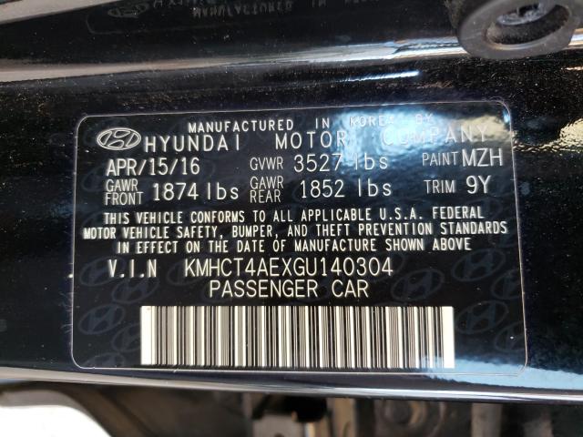 2016 HYUNDAI ACCENT SE KMHCT4AEXGU140304